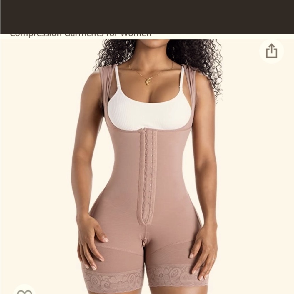 Tan compression garment size M excellent condition no smoking home